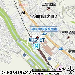 卯之町駅周辺の地図