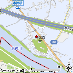 福岡県朝倉市杷木志波5011-1周辺の地図