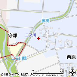 福岡県三井郡大刀洗町西原119周辺の地図