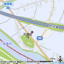 福岡県朝倉市杷木志波5002周辺の地図