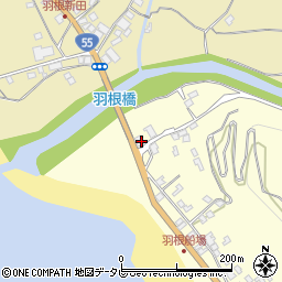 高知県室戸市羽根町甲884周辺の地図