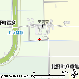 福岡県久留米市北野町冨多125周辺の地図