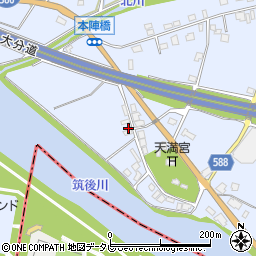 福岡県朝倉市杷木志波5934周辺の地図
