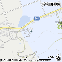 愛媛県西予市宇和町神領88周辺の地図