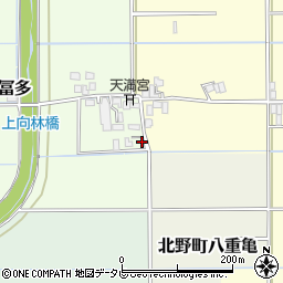 福岡県久留米市北野町冨多127周辺の地図