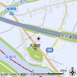 福岡県朝倉市杷木志波4997周辺の地図