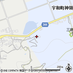 愛媛県西予市宇和町神領215周辺の地図