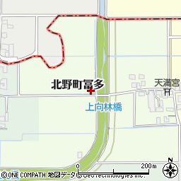 福岡県久留米市北野町冨多160周辺の地図