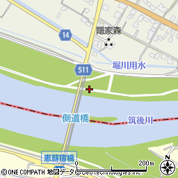 恵蘇宿橋周辺の地図