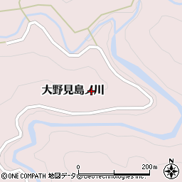 高知県中土佐町（高岡郡）大野見島ノ川周辺の地図