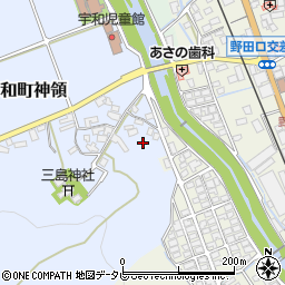 愛媛県西予市宇和町神領121-1周辺の地図