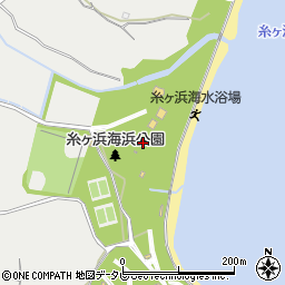 糸ケ浜海浜公園　管理棟周辺の地図