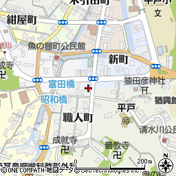 長崎県平戸市新町104-1周辺の地図