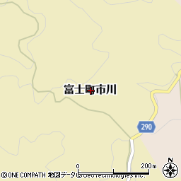 佐賀県佐賀市富士町大字市川周辺の地図