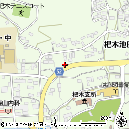 福岡県朝倉市杷木池田周辺の地図