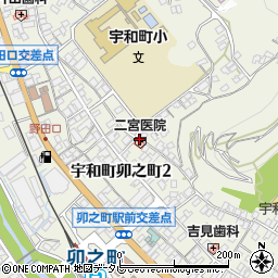 二宮医院周辺の地図
