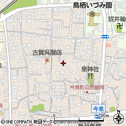 佐賀県鳥栖市今泉町周辺の地図