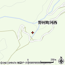愛媛県西予市野村町河西495周辺の地図