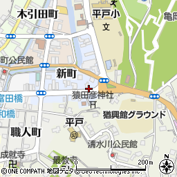 長崎県平戸市新町51-1周辺の地図