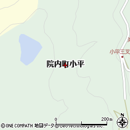 大分県宇佐市院内町小平周辺の地図