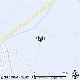 佐賀県伊万里市波多津町（中山）周辺の地図