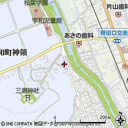愛媛県西予市宇和町神領126周辺の地図