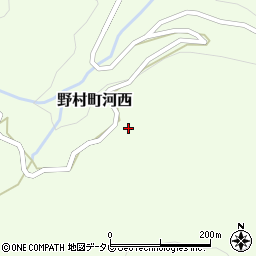 愛媛県西予市野村町河西976周辺の地図