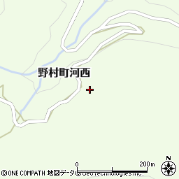 愛媛県西予市野村町河西980周辺の地図