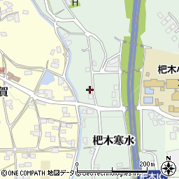 福岡県朝倉市杷木寒水185周辺の地図