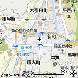 長崎県平戸市新町95周辺の地図