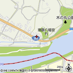 福岡県朝倉市山田172周辺の地図