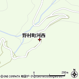 愛媛県西予市野村町河西475周辺の地図
