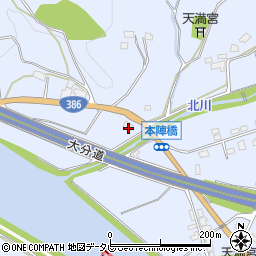 福岡県朝倉市杷木志波5893周辺の地図