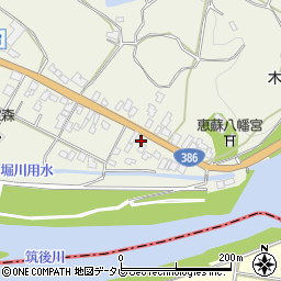 福岡県朝倉市山田248周辺の地図