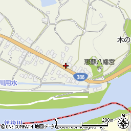 福岡県朝倉市山田205周辺の地図