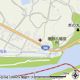 福岡県朝倉市山田191周辺の地図