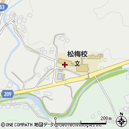 佐賀市立小中一貫校松梅校中学部周辺の地図