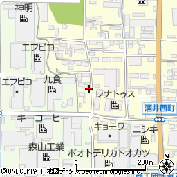 佐賀県鳥栖市酒井西町周辺の地図
