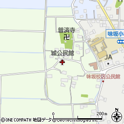 城公民館周辺の地図