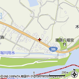 福岡県朝倉市山田212周辺の地図