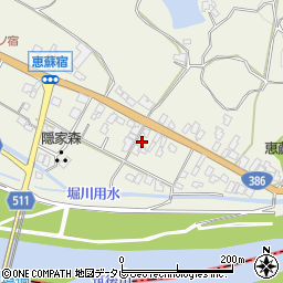 福岡県朝倉市山田230周辺の地図