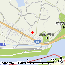 福岡県朝倉市山田205-1周辺の地図