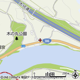 福岡県朝倉市山田90周辺の地図