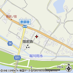 福岡県朝倉市山田282周辺の地図