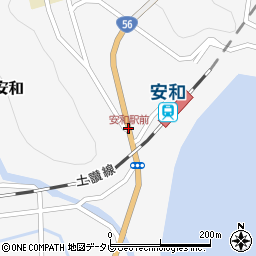 安和駅前周辺の地図
