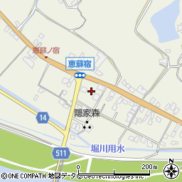 福岡県朝倉市山田304周辺の地図