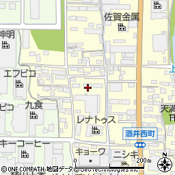 佐賀県鳥栖市酒井西町820周辺の地図