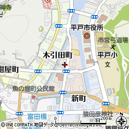 長崎県平戸市築地町周辺の地図