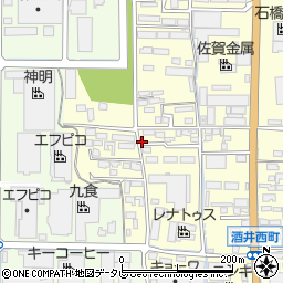 佐賀県鳥栖市酒井西町817-2周辺の地図