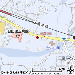 川崎郵便局周辺の地図